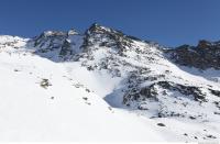 Photo Texture of Background Snowy Mountains